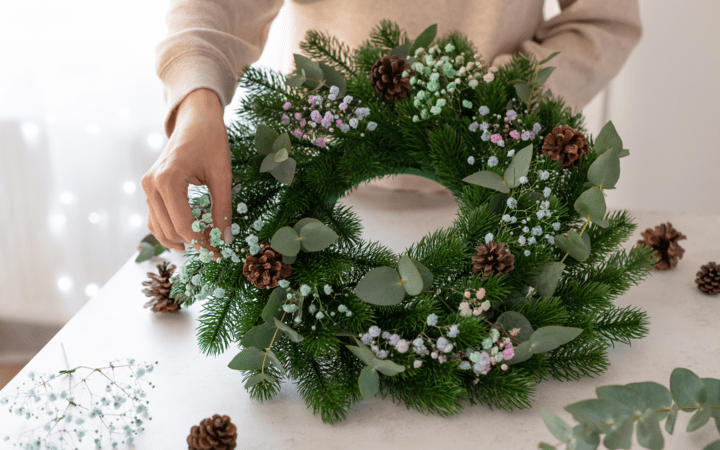 how to make a simple wreath