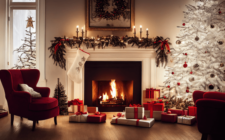 ideas to decorate a living room for Christmas