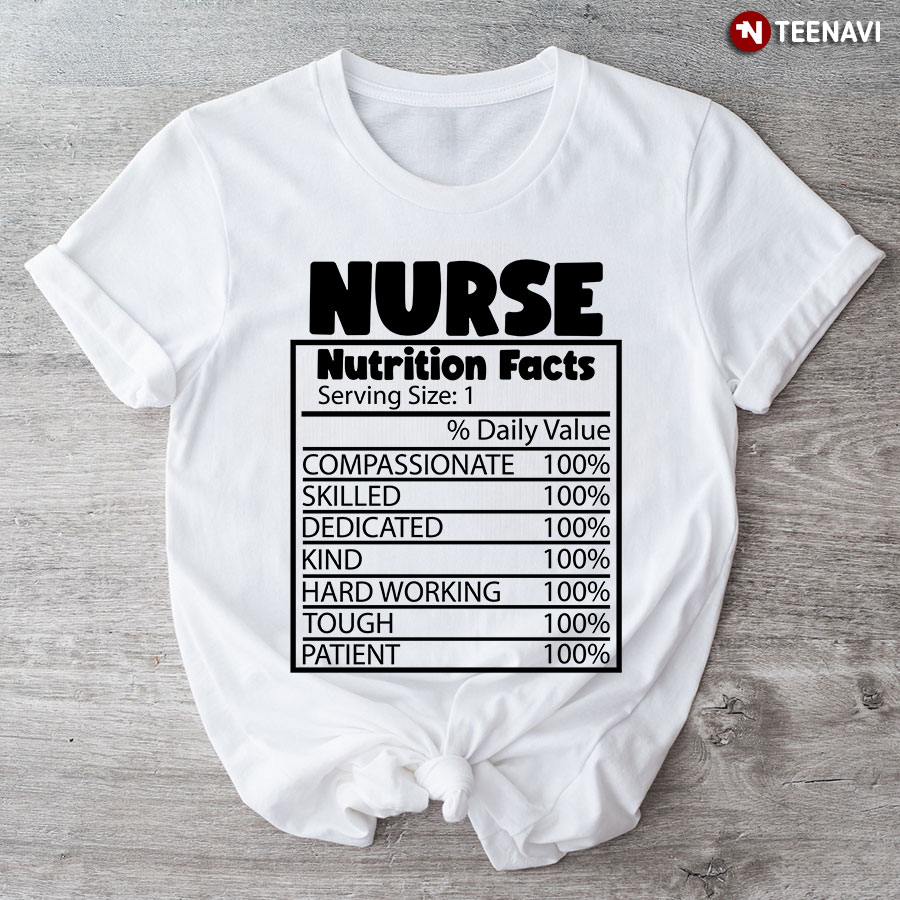 Nurse Nutrition Facts T-Shirt - Women's Tee