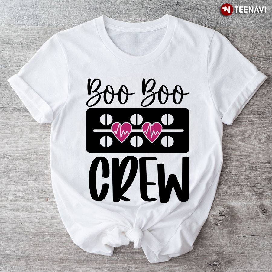 Boo Boo Crew Heart Heartbeat Nurse T-Shirt