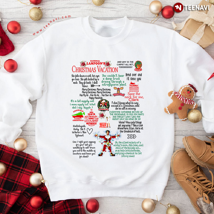 National Lampoon's Vacation Santa Clark Griswold Christmas Sweatshirt