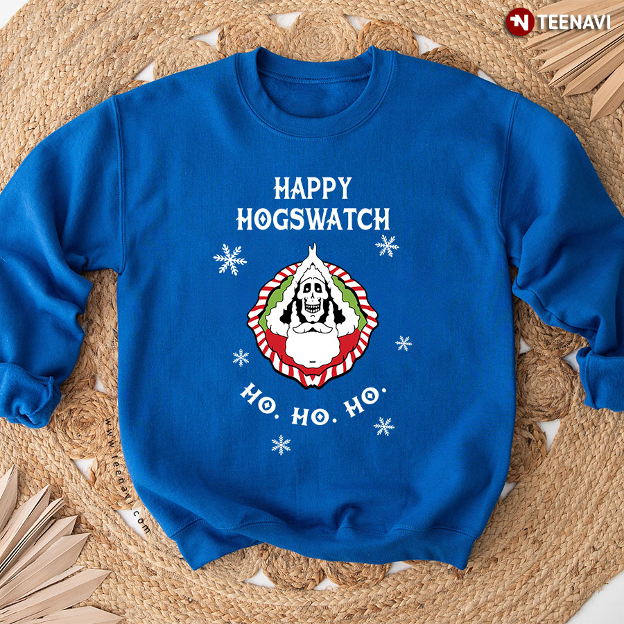 Ho Ho Ho Happy Hogswatch Snowflake Christmas Sweatshirt