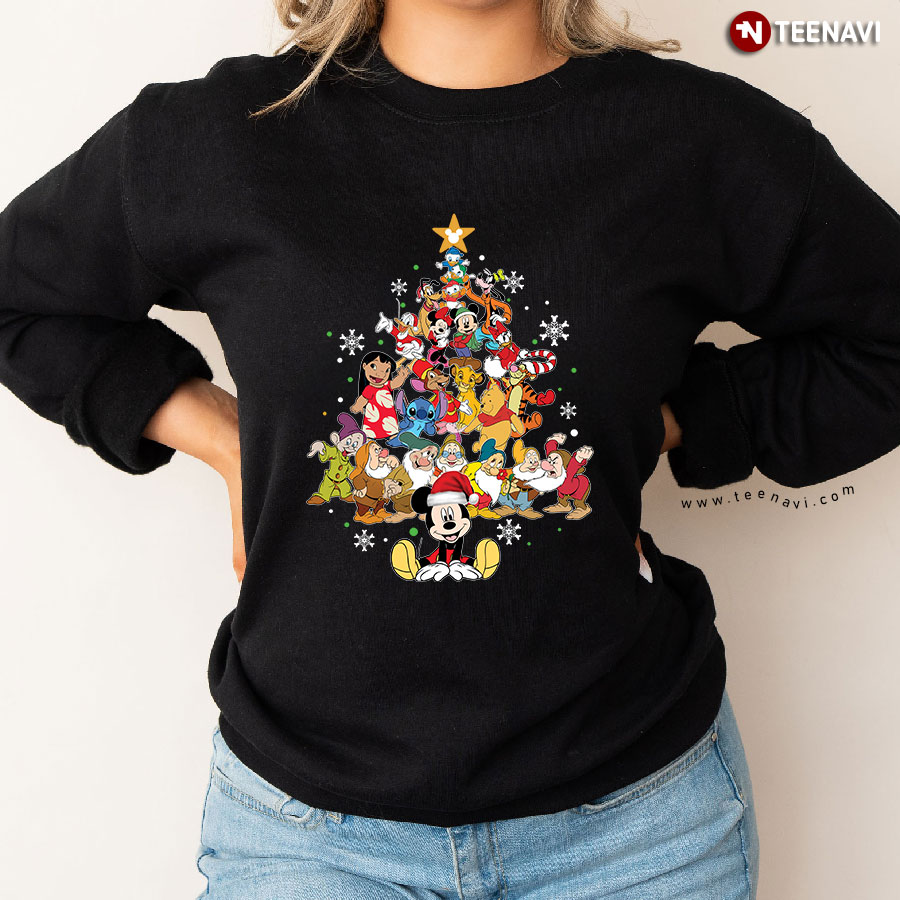 Gift for Disney Lover Christmas Sweatshirt, Christmas Ornaments & Disney  Characters T-Shirt - TeeNavi