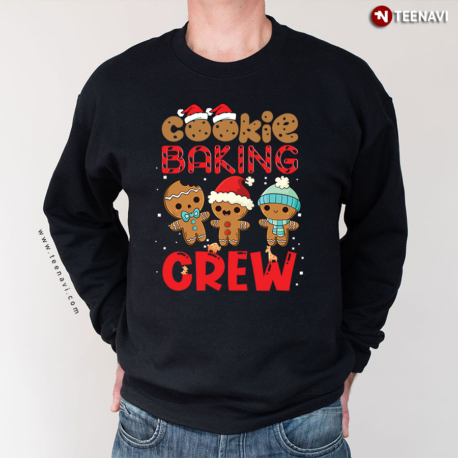 Cookie Baking Crew Gingerbread Cookie Christmas Sweatshirt