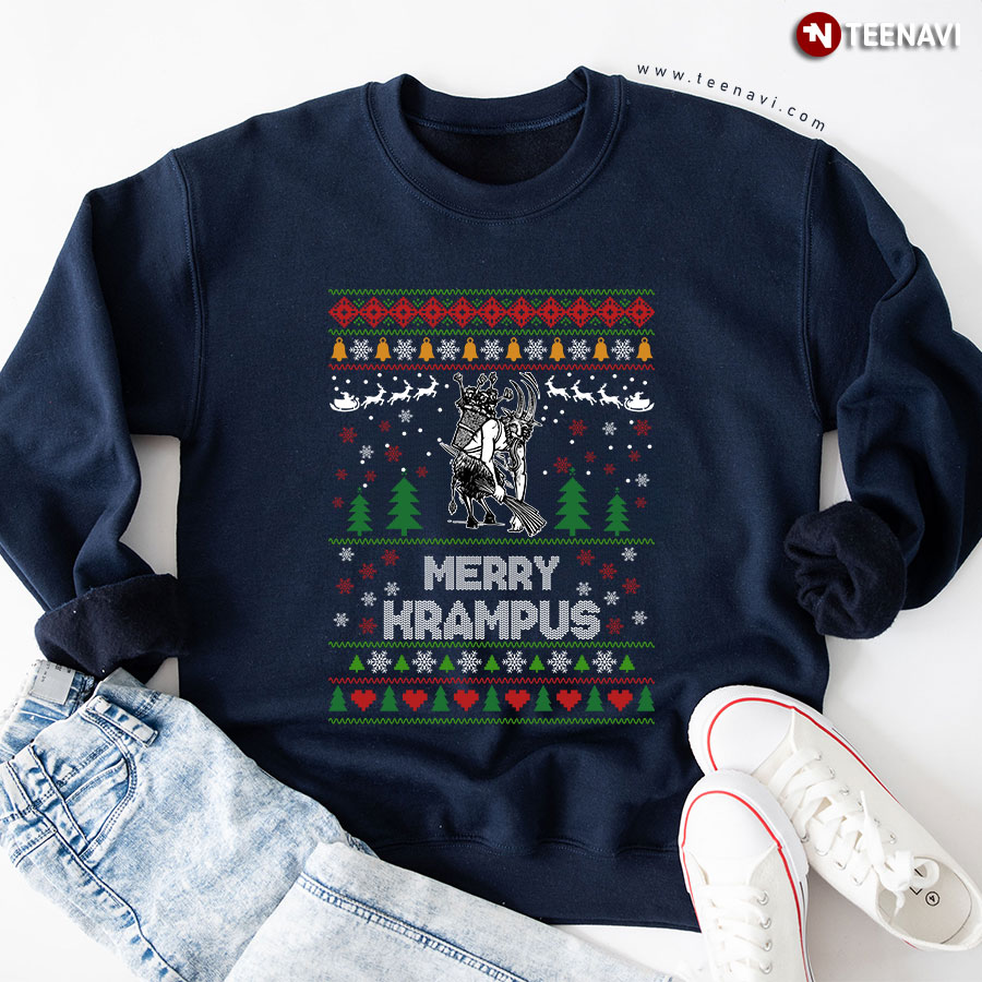 Merry Krampus Ugly Christmas Sweatshirt