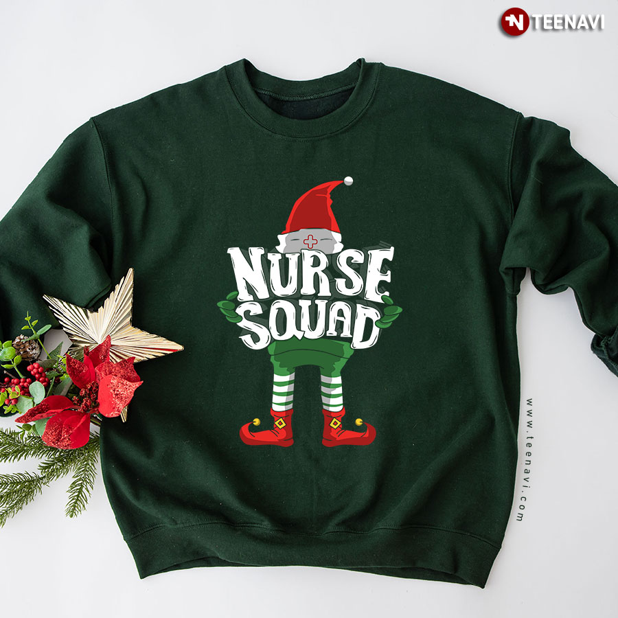 Nurse Squad Christmas Elf Sweatshirt