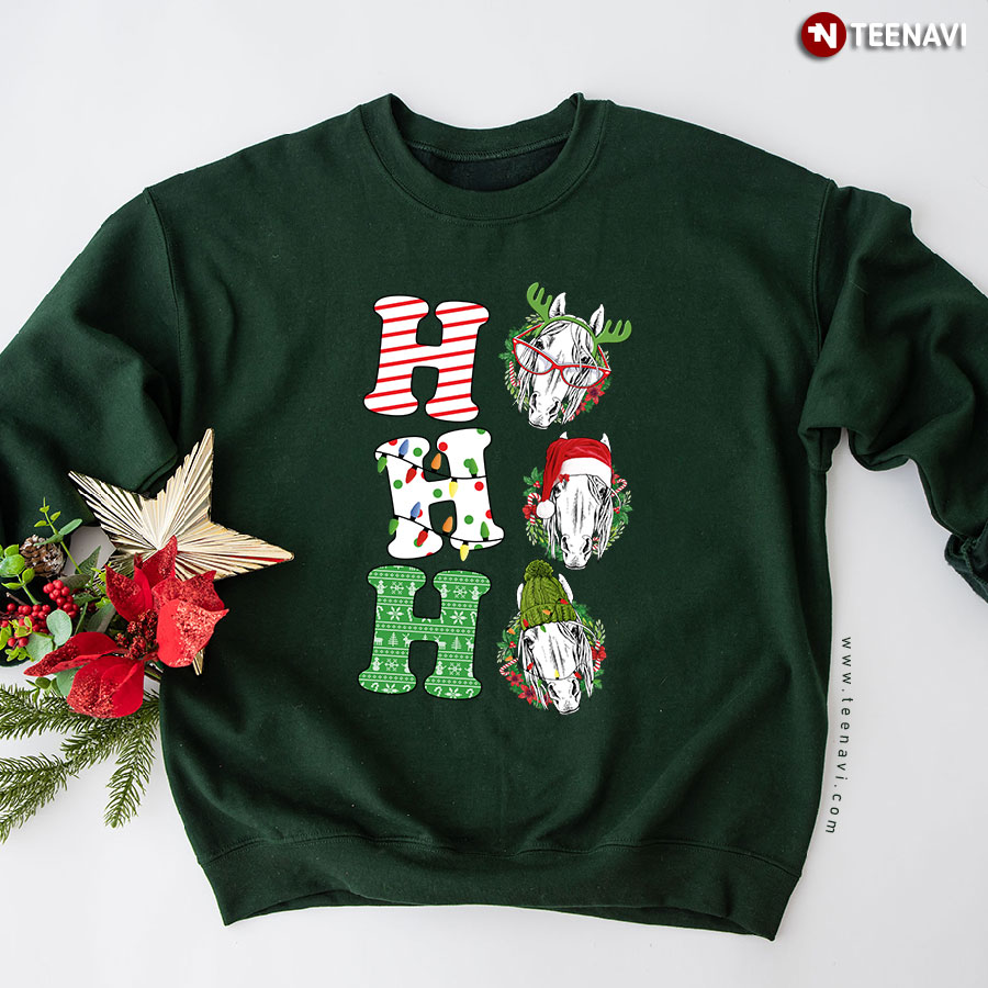 Ho Ho Ho Horse Lover Christmas Sweatshirt