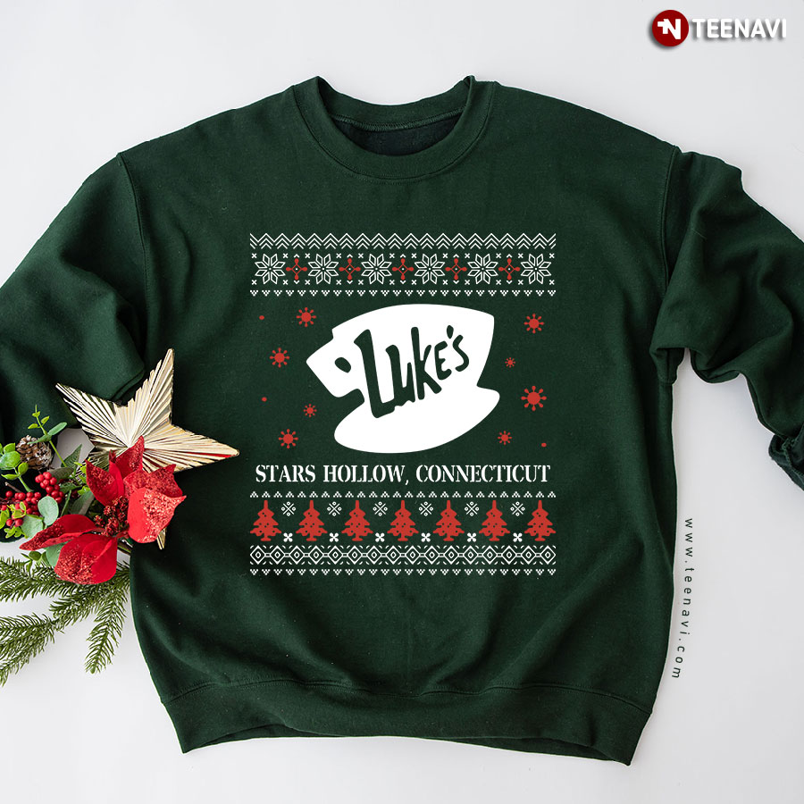 Luke’s Stars Hollow Connecticut Ugly Christmas Sweatshirt