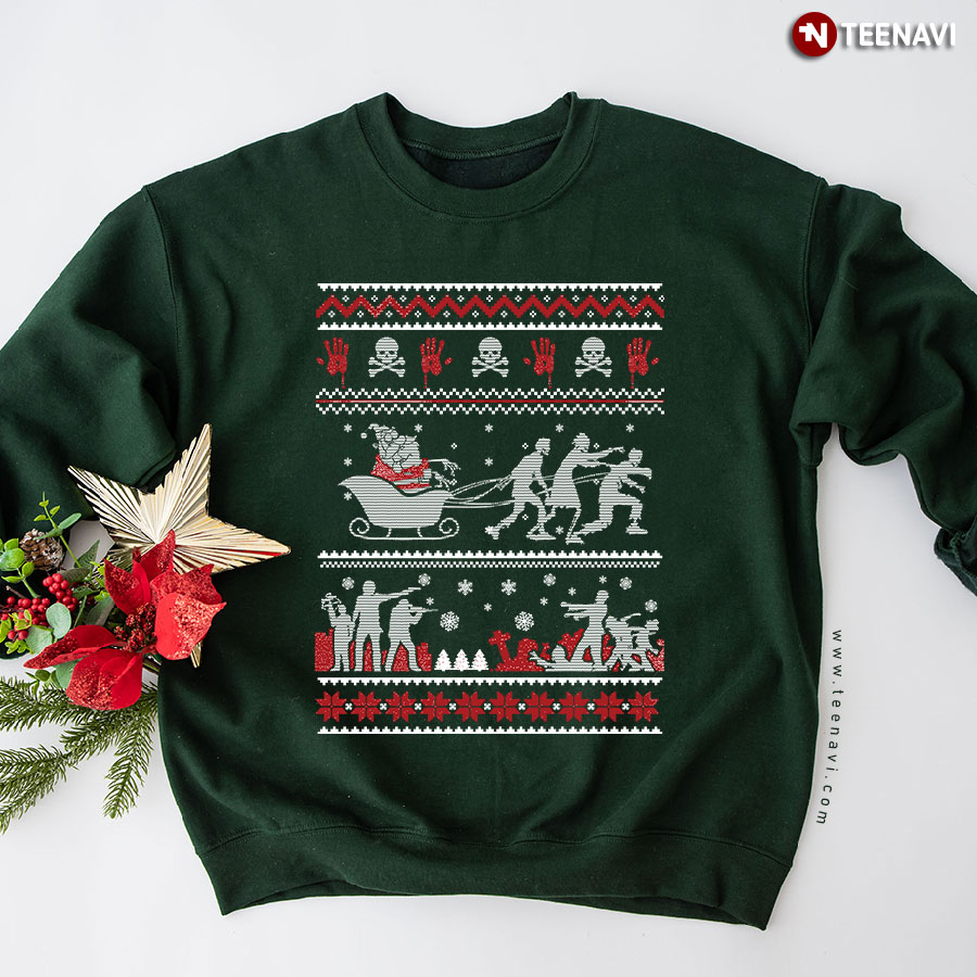 The Walking Dead Ugly Christmas Sweatshirt