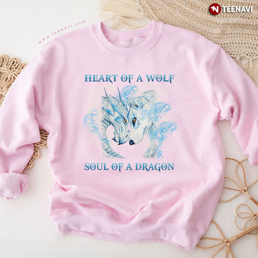 Heart Of A Wolf Soul Of A Dragon Sweatshirt