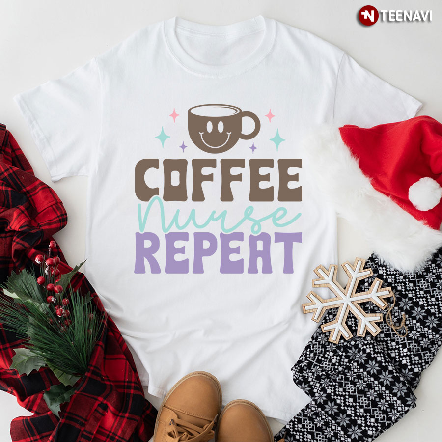 Coffee Nurse Repeat T-Shirt - Women's Tee