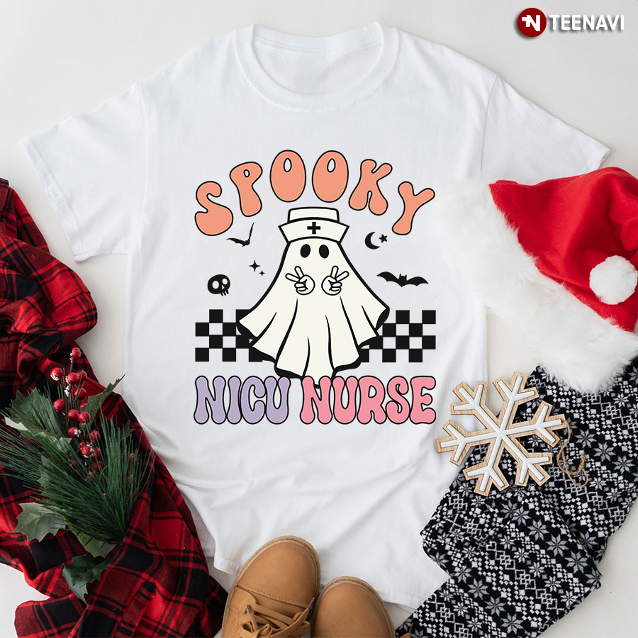 Spooky Nicu Nurse Lovely Boo Halloween T-Shirt