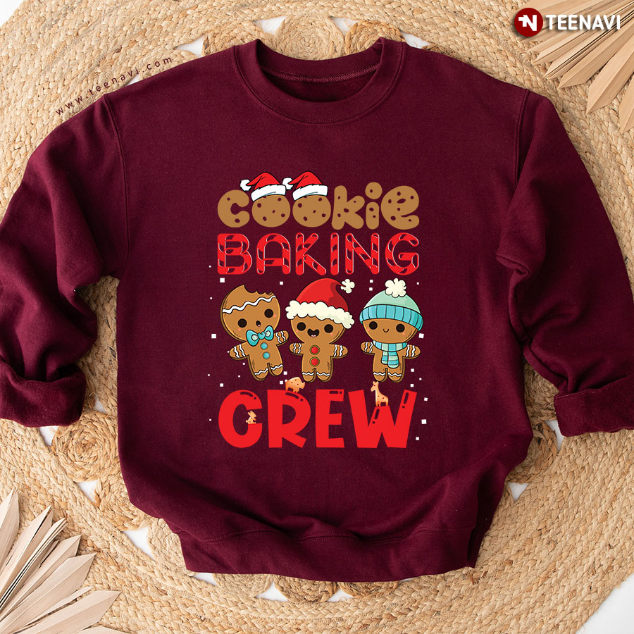 Cookie Baking Crew Gingerbread Cookie Christmas Sweatshirt