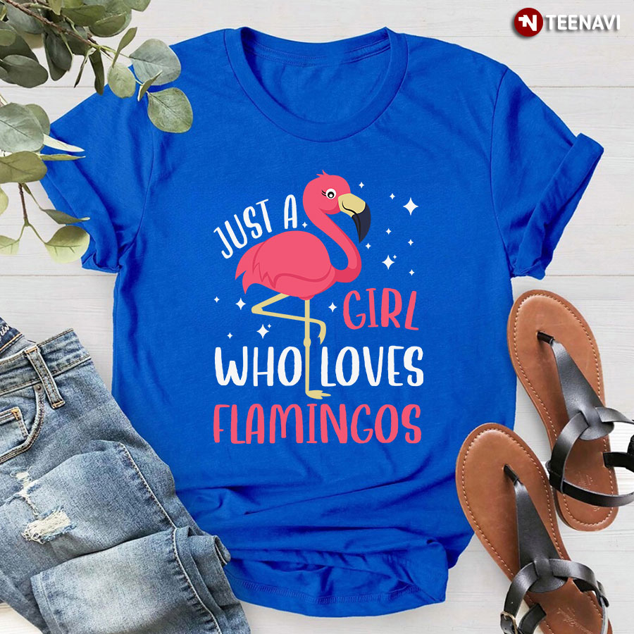 Just A Girl Who Loves Flamingos T-Shirt - Women's Tee