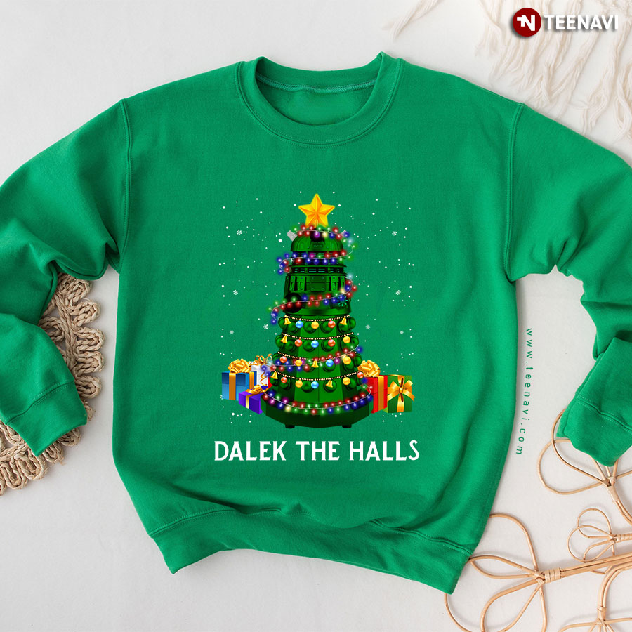 Dalek The Halls Doctor Who Christmas Tree Gift Sweatshirt