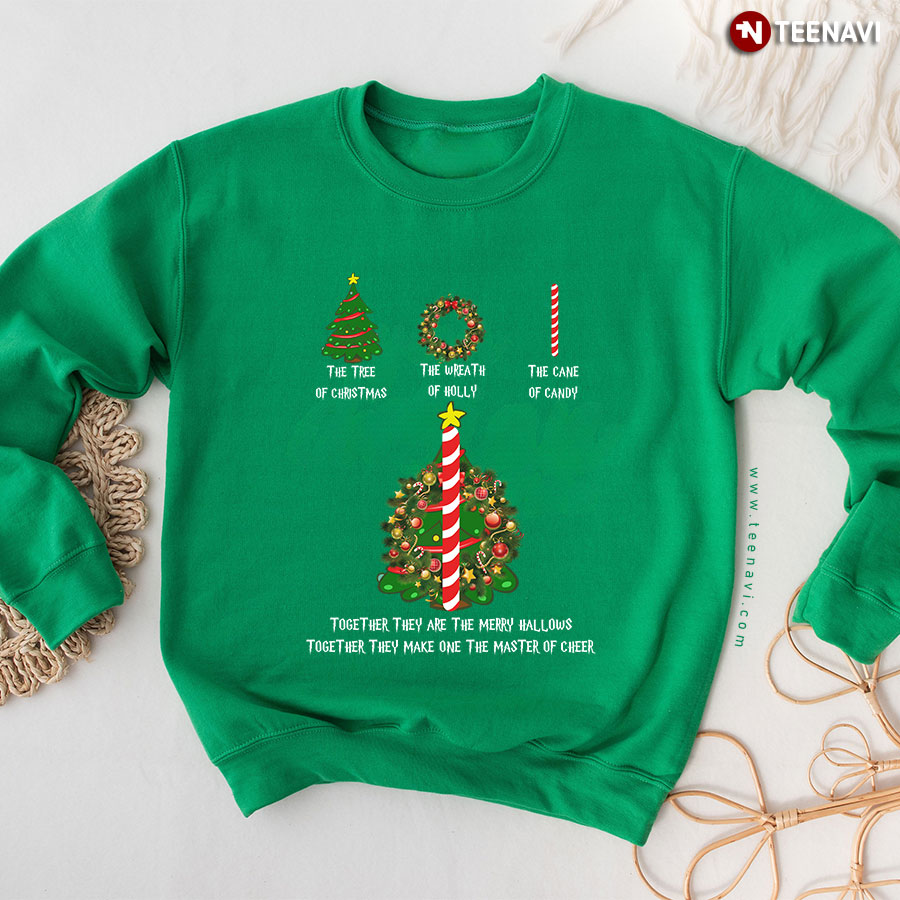 The Tree Of Christmas The Wreath Of Holly Harry Potter Christmas Sweatshirt