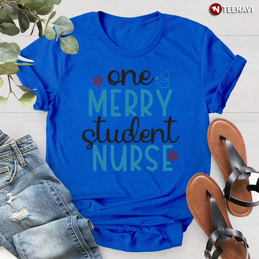 One Merry Student Nurse Christmas T-Shirt