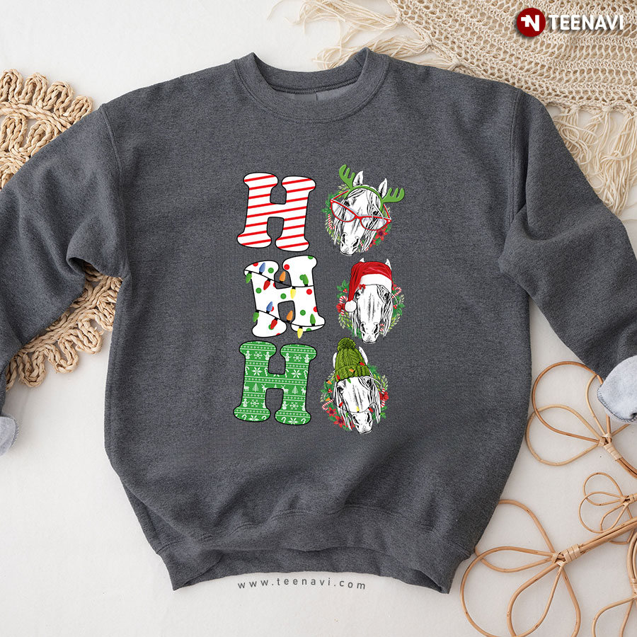 Ho Ho Ho Horse Lover Christmas Sweatshirt