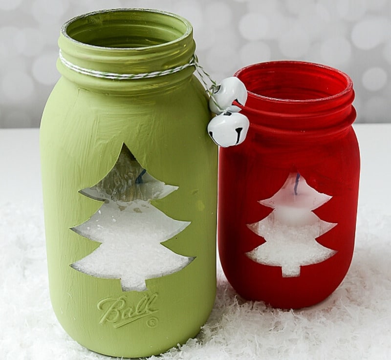 how to decorate glass jars with ribbon how to decorate mason jars for Christmas
