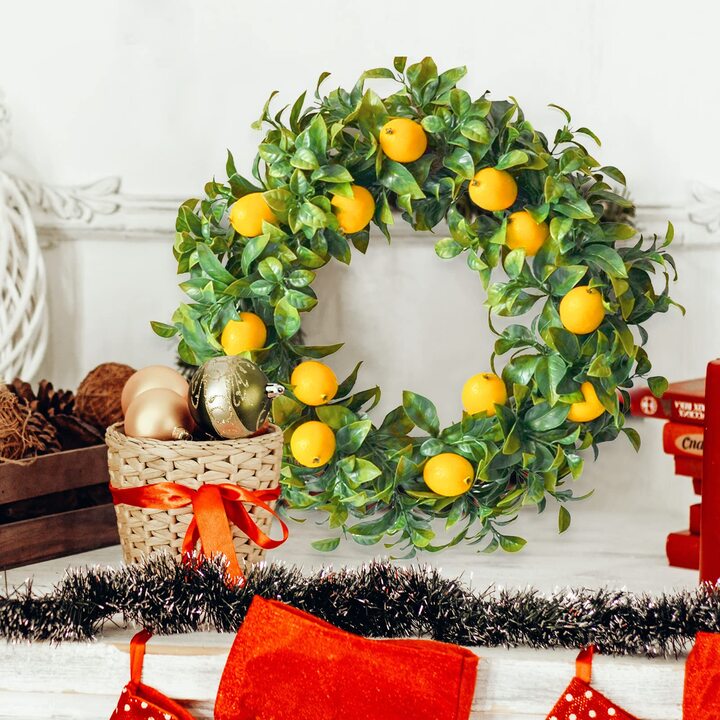 how to make a lemon wreath
