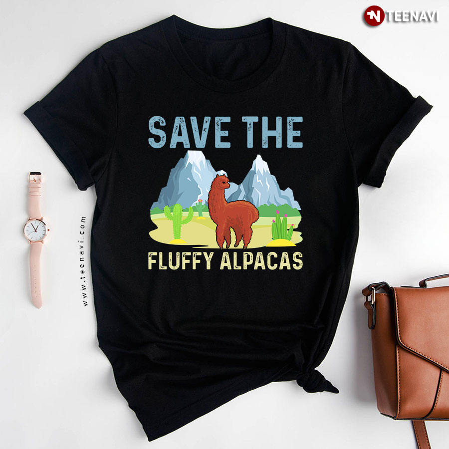 Save The Fluffy Alpacas Lovely Alpaca T-Shirt