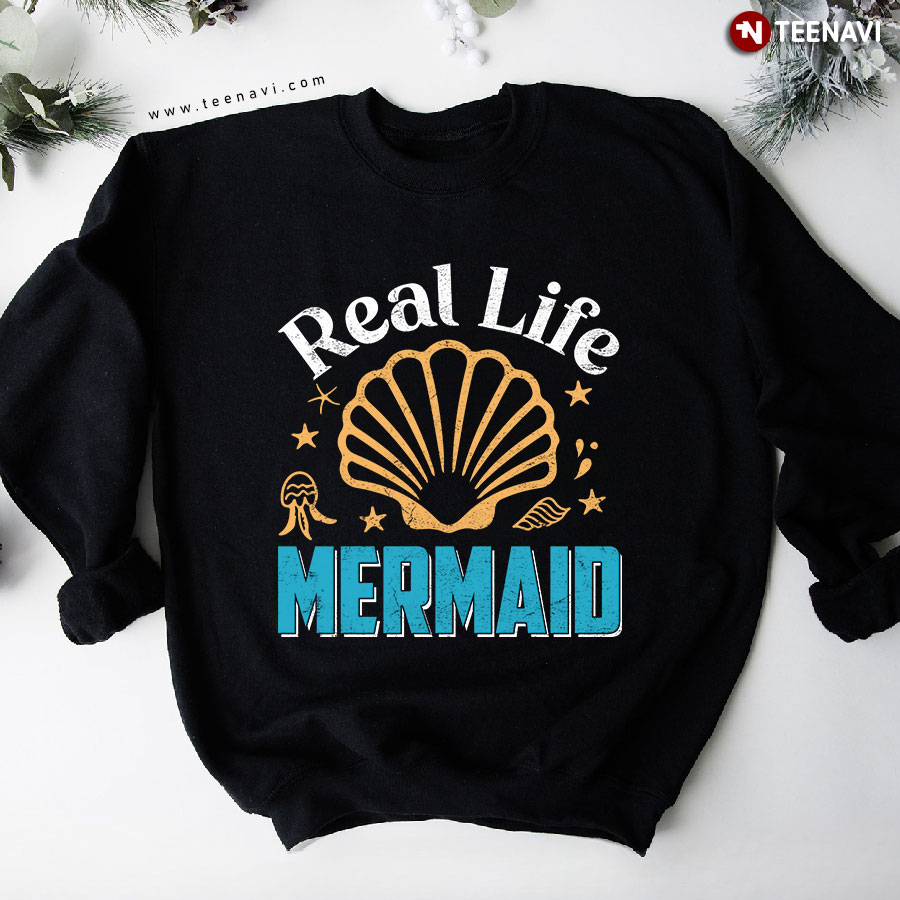 Real Life Mermaid Seashell Sweatshirt