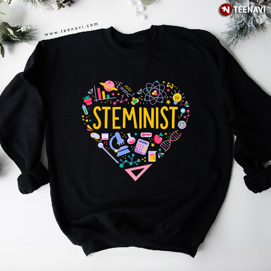 Steminist Heart Science Lover Sweatshirt