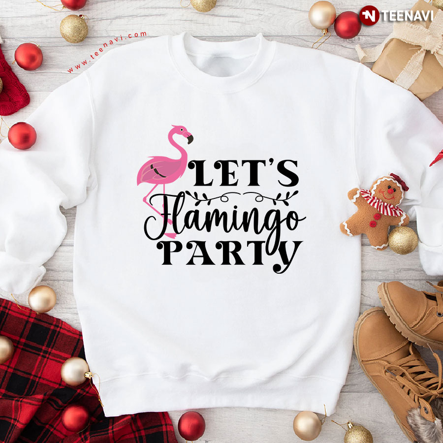 Let's Flamingo Party Lovely Flamingo Sweatshirt