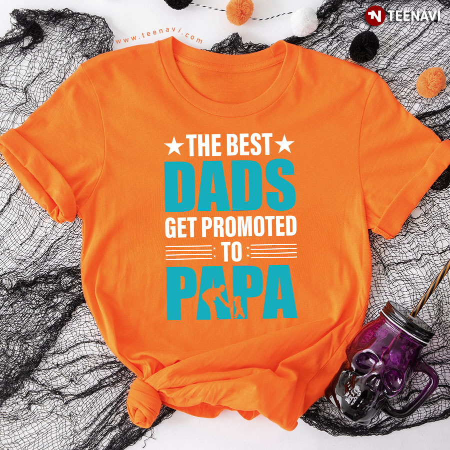 The Best Dads Get Promoted Papa Father's Day T-Shirt