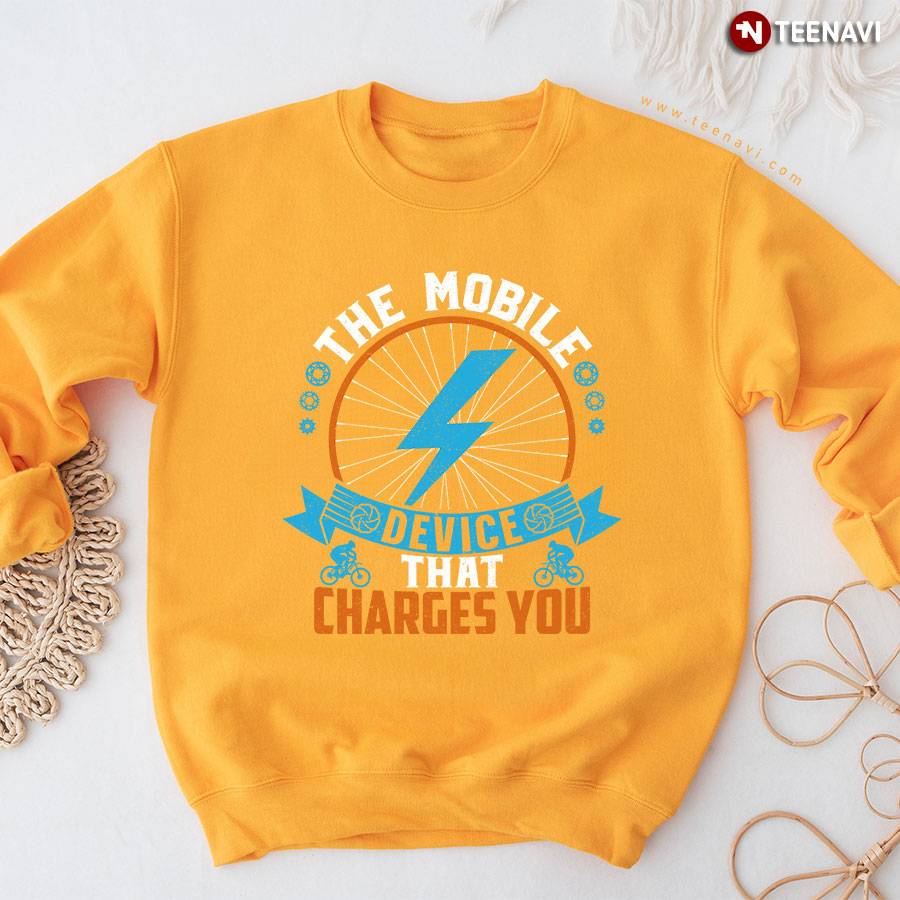 The Mobile Device That Charges You Bicycle Cycling Sweatshirt