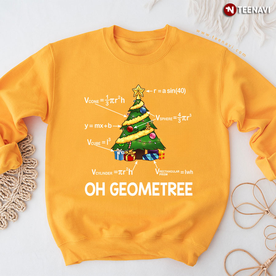 Oh Geometree Geometry Maths Christmas Tree Sweatshirt