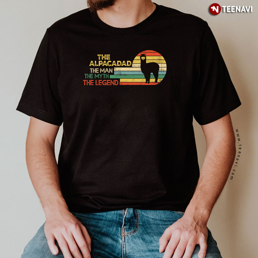 The Alpacadad The Man The Myth The Legend Vintage T-Shirt