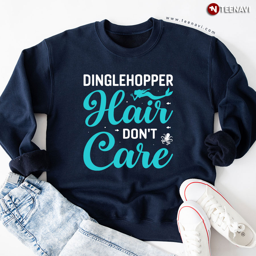Dinglehopper Hair Don't Care The Little Mermaid Walt Disney Pictures Sweatshirt