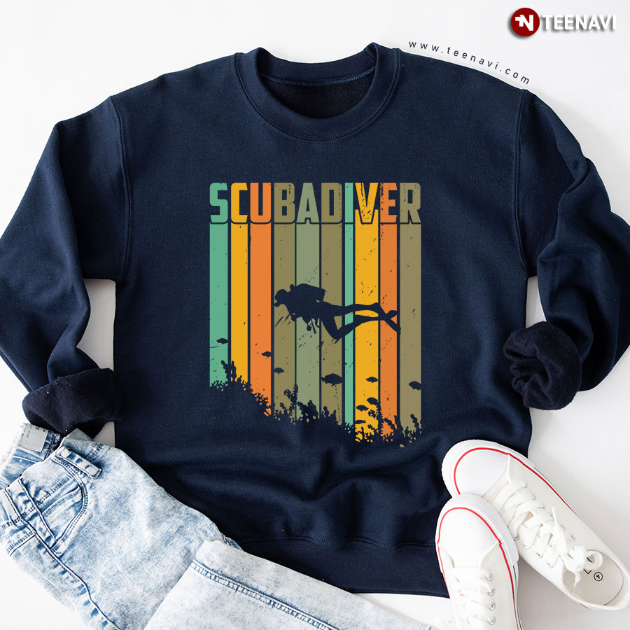 Scuba Diver Scuba Diving Vintage Sweatshirt