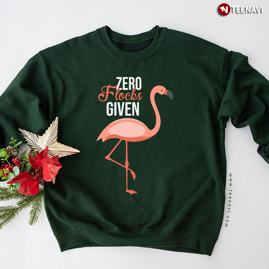 Zero Flocks Given Adorable Flamingo Sweatshirt