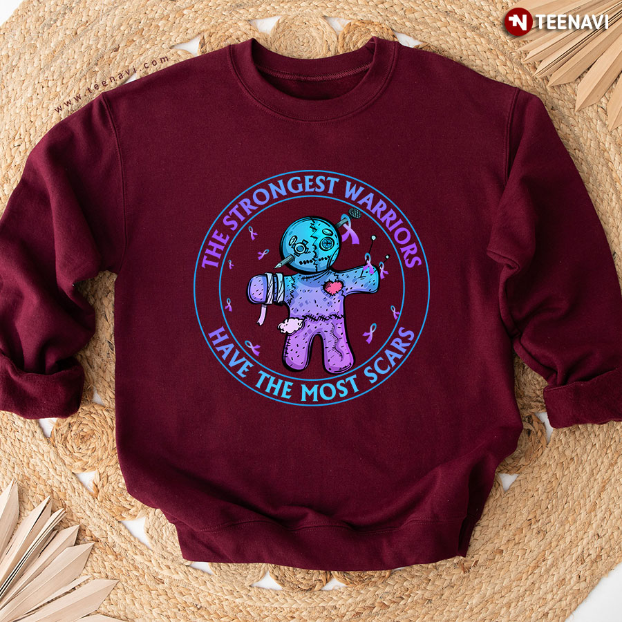 The Strongest Warriors Have The Most Scars Suicide Prevention Awareness Sweatshirt