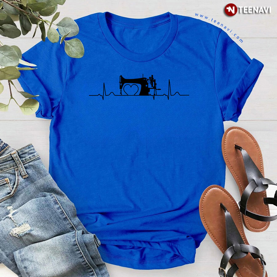 Sewing Machine Heart Heartbeat Sewer T-Shirt