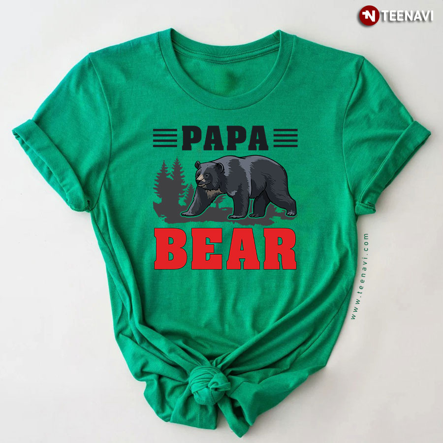 Papa Bear Father's Day Animal Lover T-Shirt