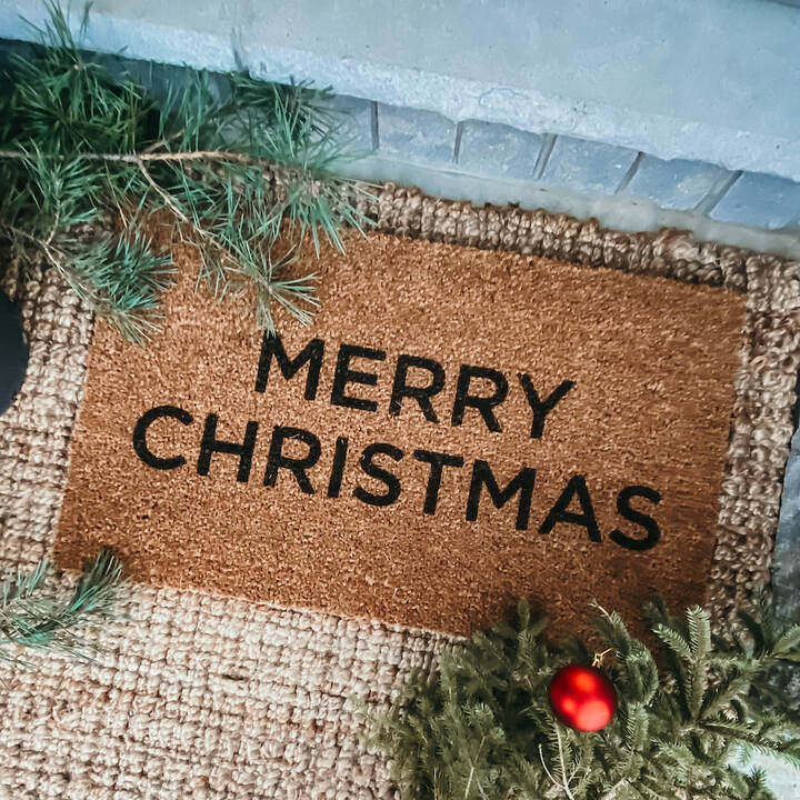diy Christmas doormat