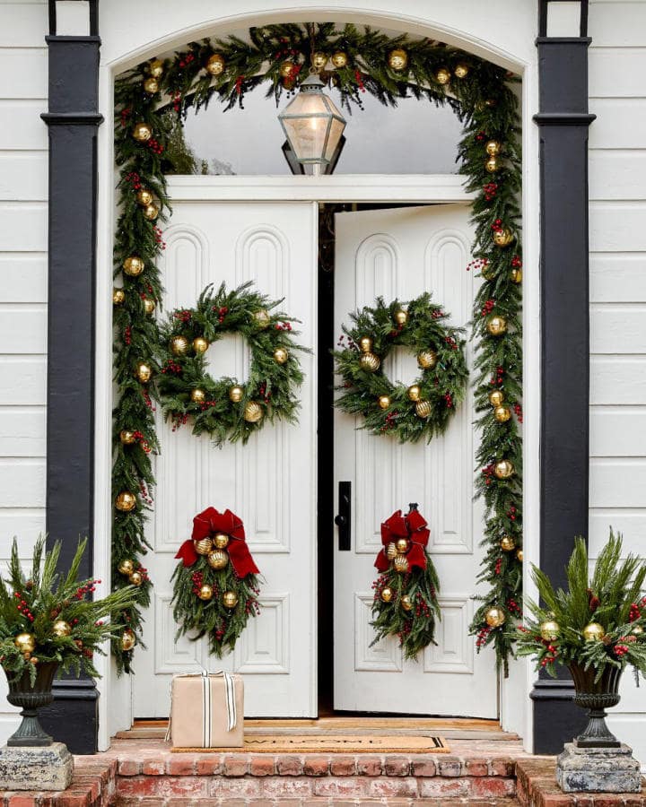 diy christmas door decorations