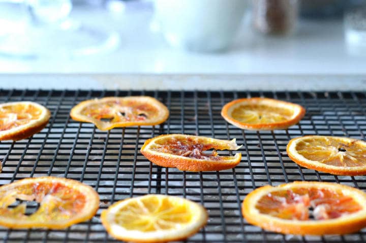 how do you dry orange slices in the oven
