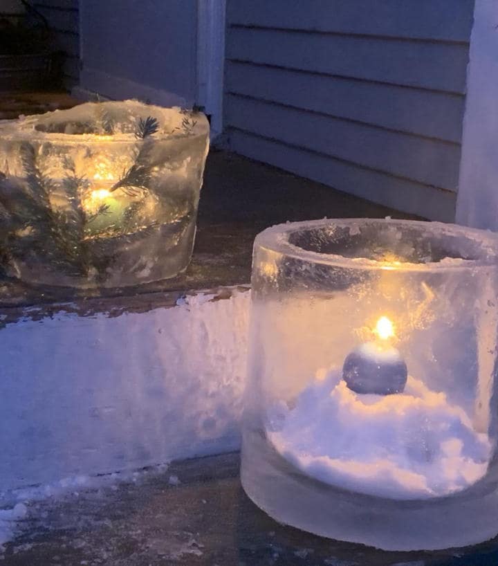 How to Make Ice Luminaries (Ice Candle Holders) 