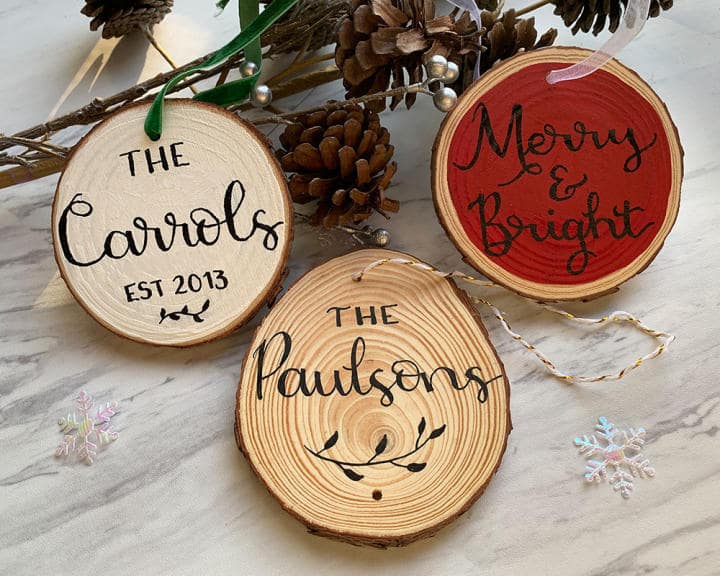 How To Make Wood Slice Ornaments