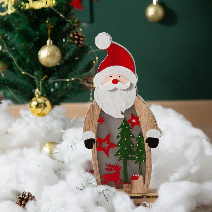 how to make wooden Christmas tree ornaments