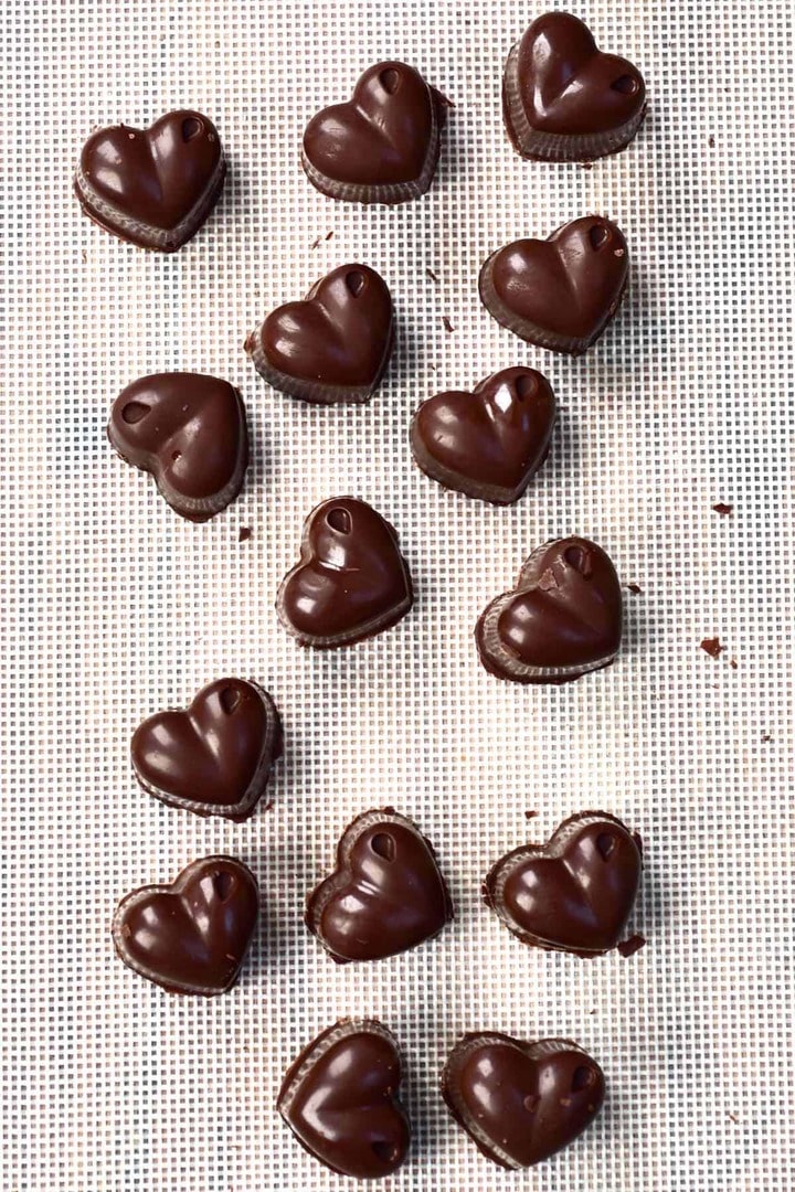 homemade chocolate for Valentine's day