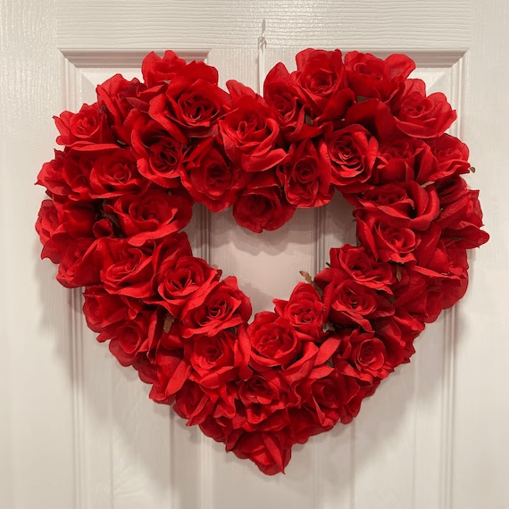 DIY Valentine day wreath