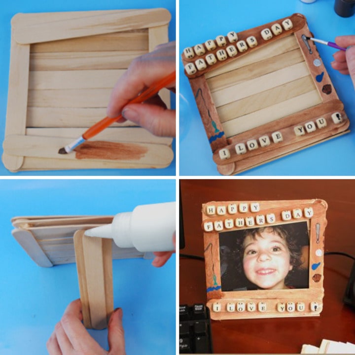 Father's Day diy photo frame