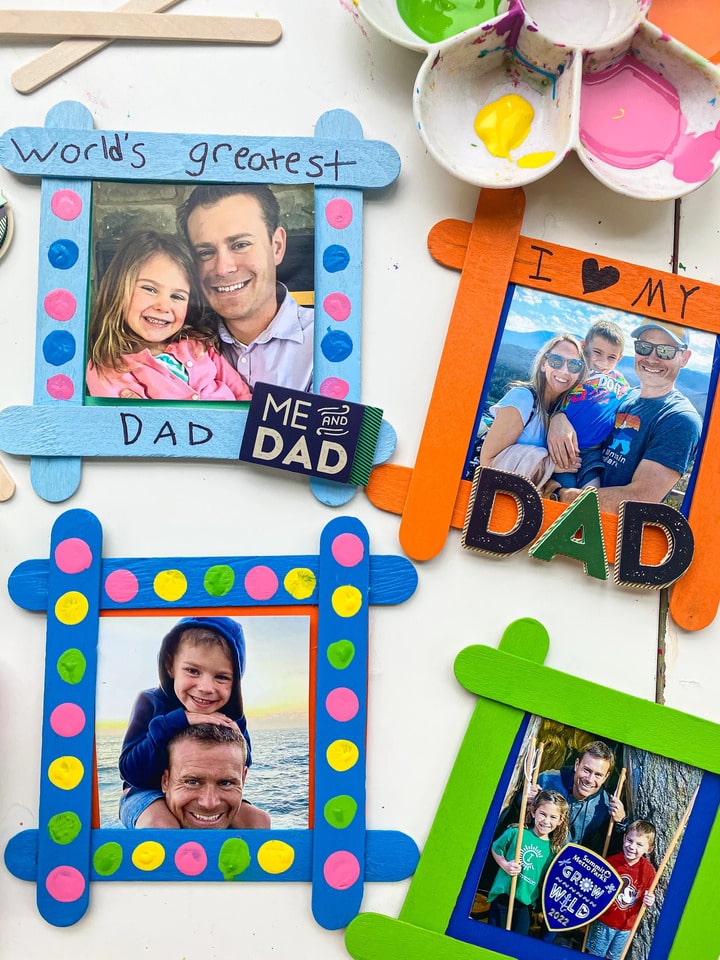 diy Father's Day picture frame