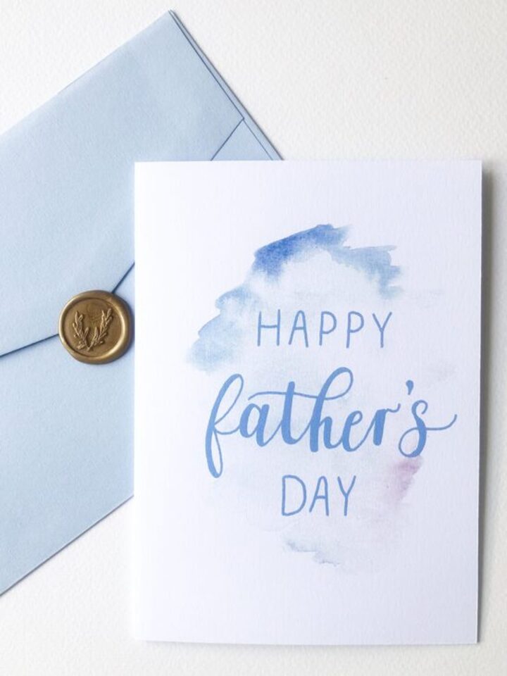 beautiful handmade card for Father's Day