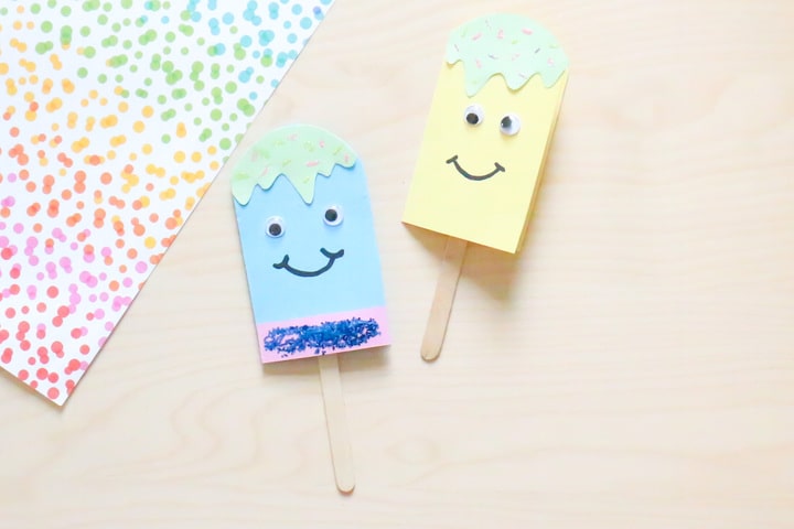 Fathers Day crafts with popsicle sticks